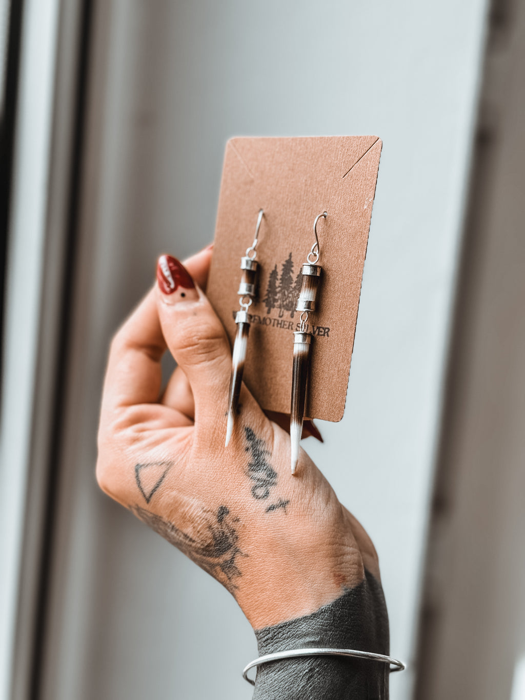 YELLOWSTONE | Porcupine Quill Earrings | 925 Silver