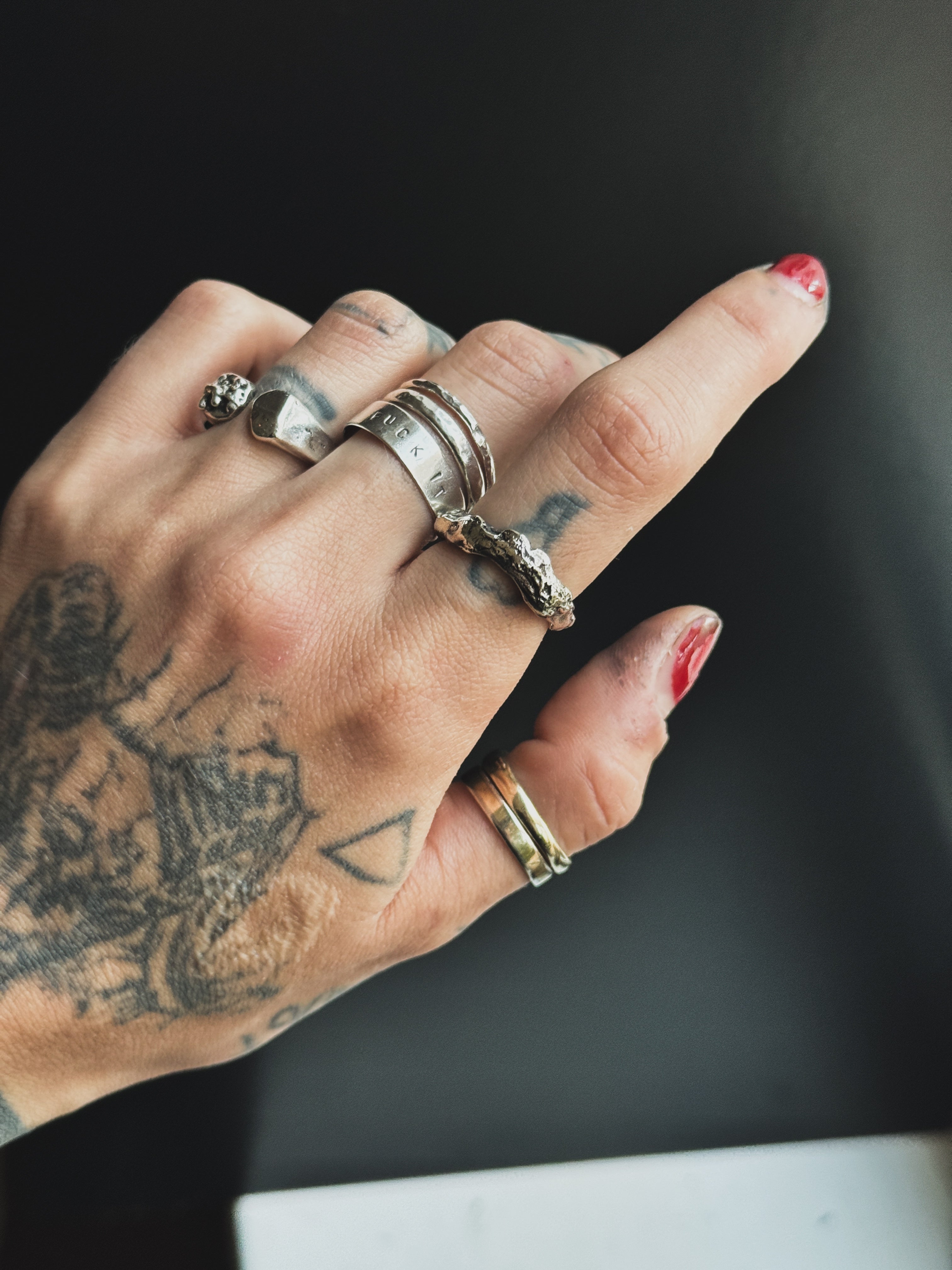 LAVA Ring | Solid Cast 925 Silver