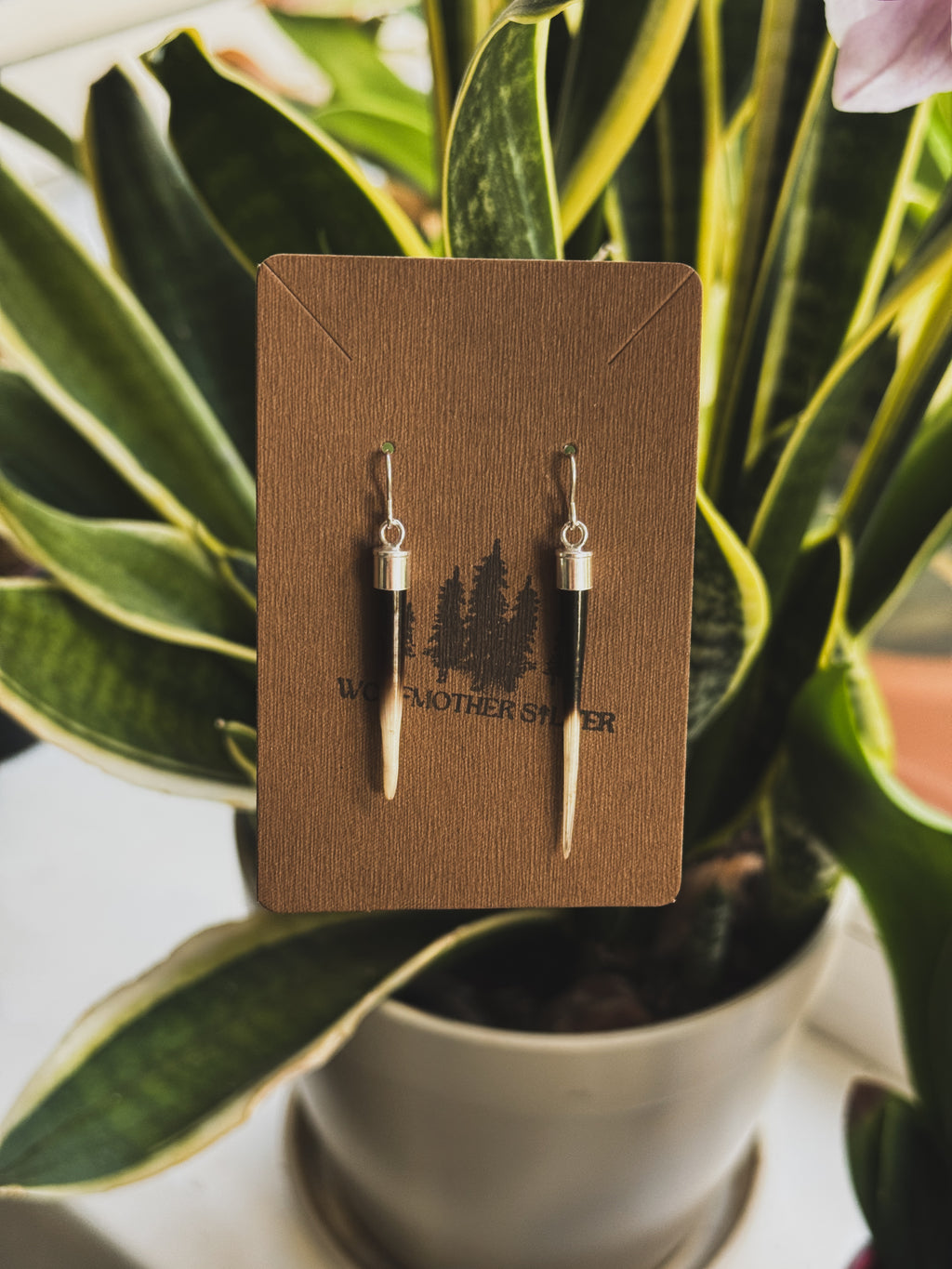 YELLOWSTONE II Porcupine Quill Earrings | 925 Silver