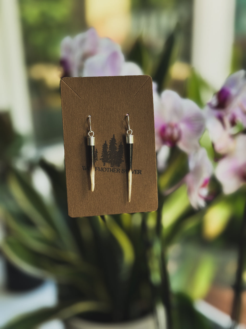 YELLOWSTONE II Porcupine Quill Earrings | 925 Silver