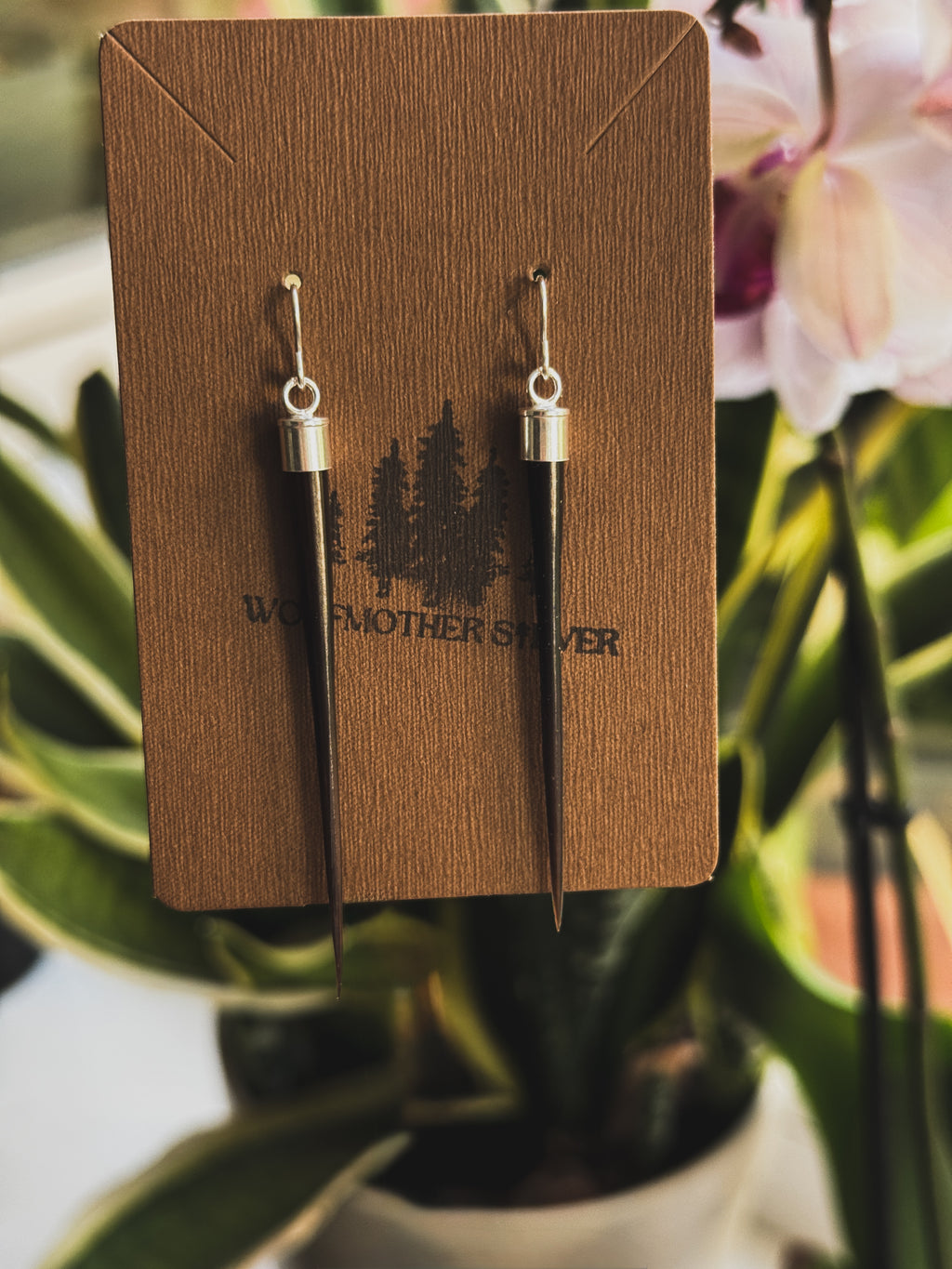 YELLOWSTONE II Porcupine Quill Earrings | 925 Silver